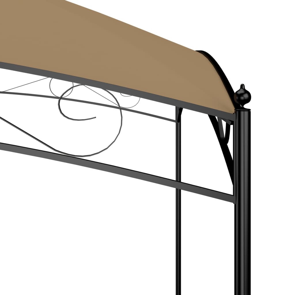 Gazebo | Taupe | Steel | Large | Durable | Gazebo | Rectangular