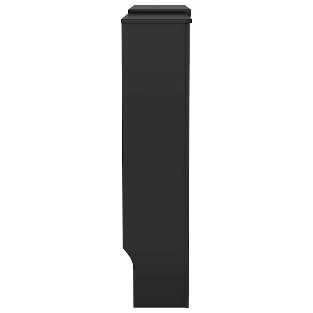 325552 vidaXL MDF Radiator Cover Black 205 cm