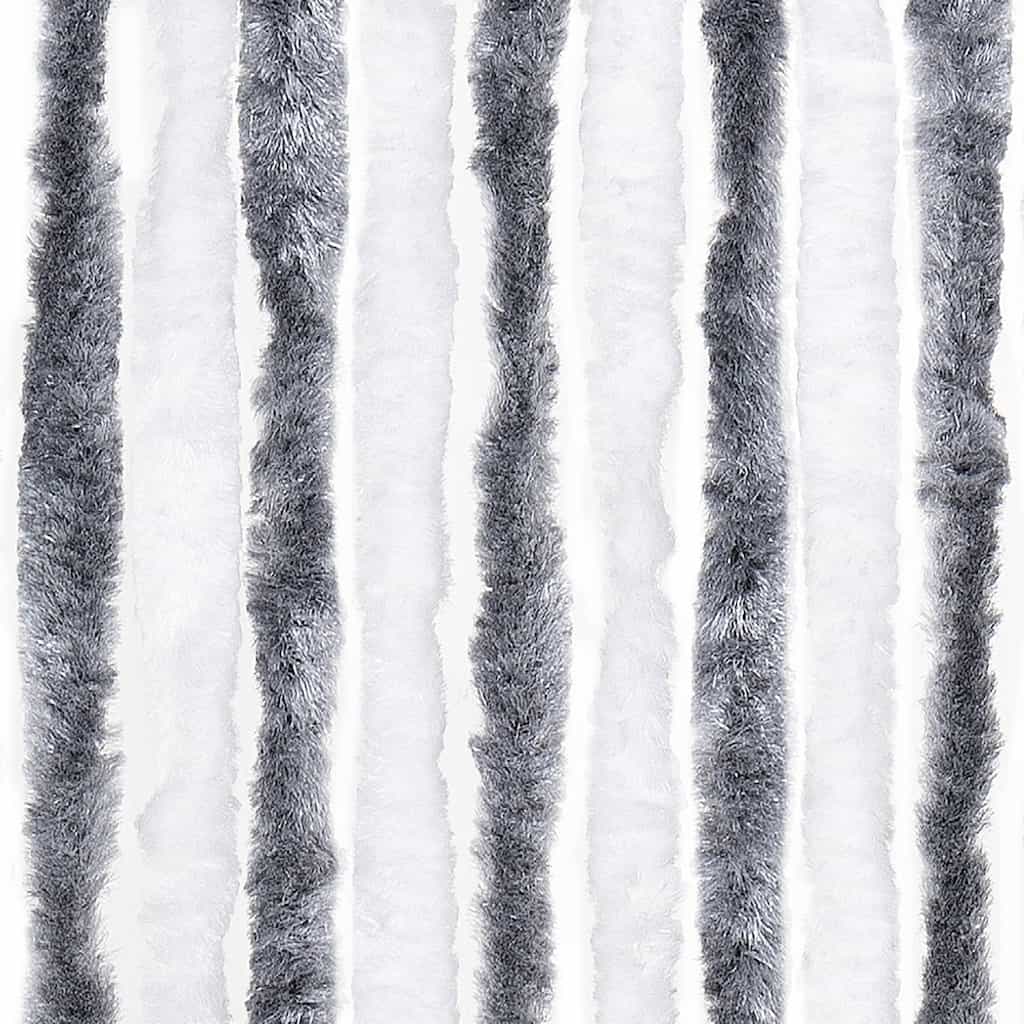 Insect Curtain Grey and White 56x200 cm Chenille