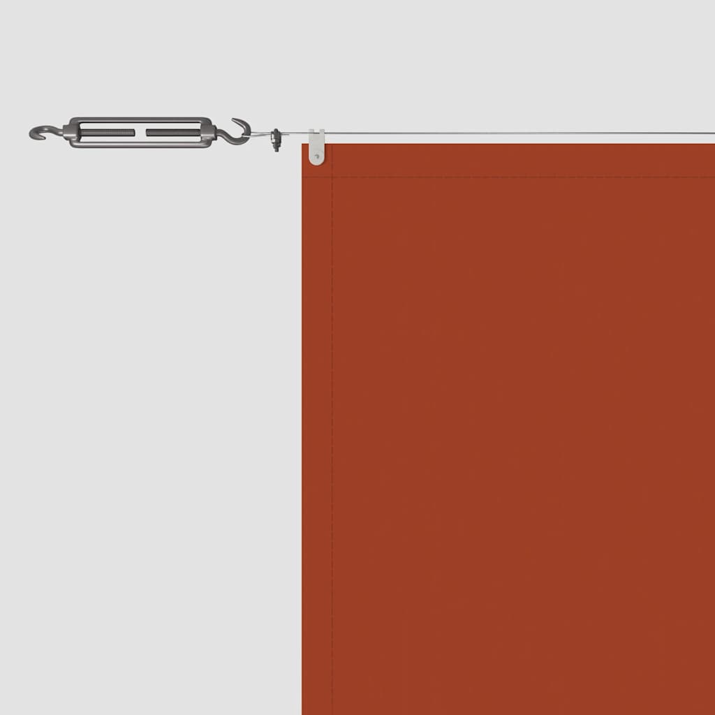 148370 vidaXL Vertical Awning Terracotta 180x600 cm Oxford Fabric