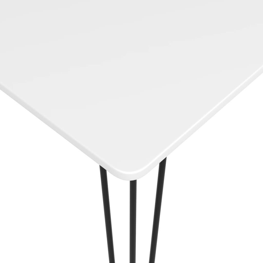 5 Piece Bar Set White and Grey