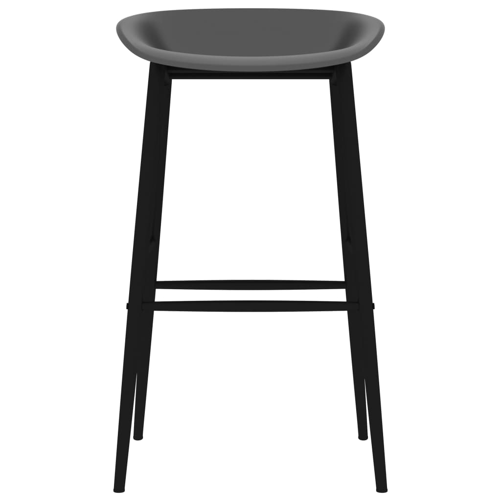 5 Piece Bar Set White and Grey
