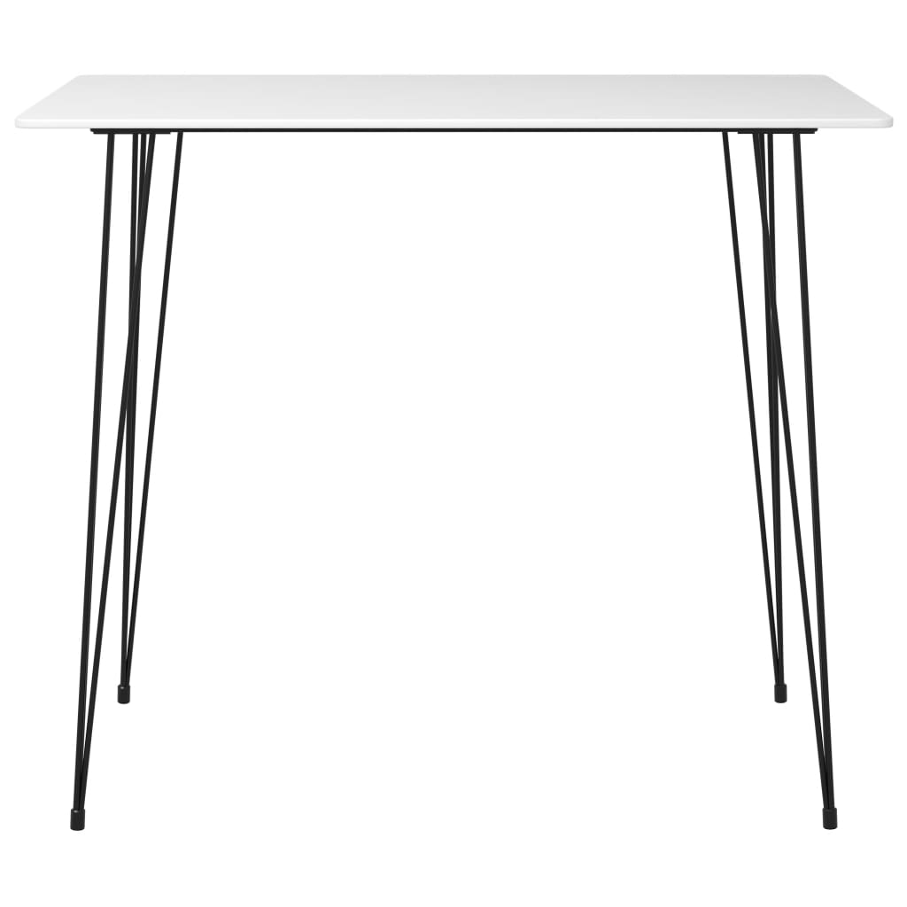 7 Piece Bar Set White and Grey