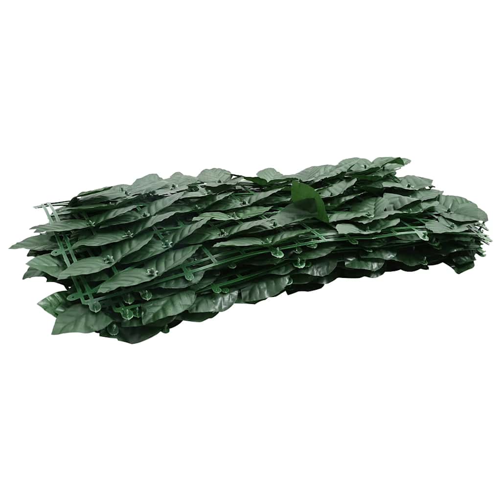 315490 vidaXL Balcony Screen with Dark Green Leaves 600x100 cm