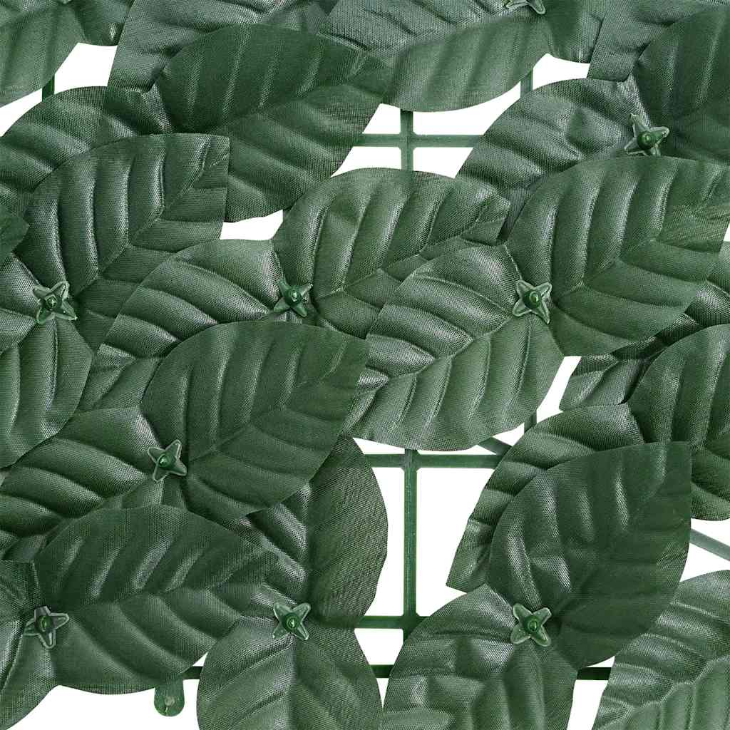 315490 vidaXL Balcony Screen with Dark Green Leaves 600x100 cm