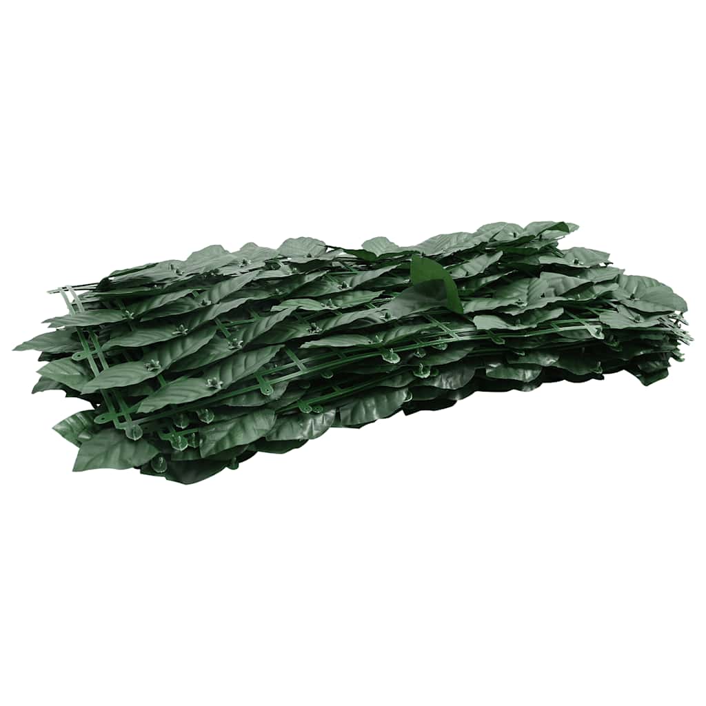315494 vidaXL Balcony Screen with Dark Green Leaves 600x150 cm