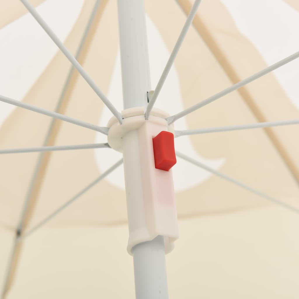 Garden Parasol  with Steel Pole Sand 180 cm