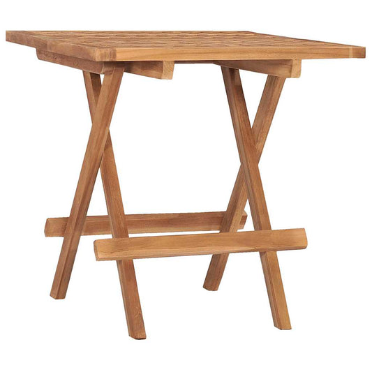 315454 vidaXL Folding Garden Table 50x50x50 cm Solid Teak Wood