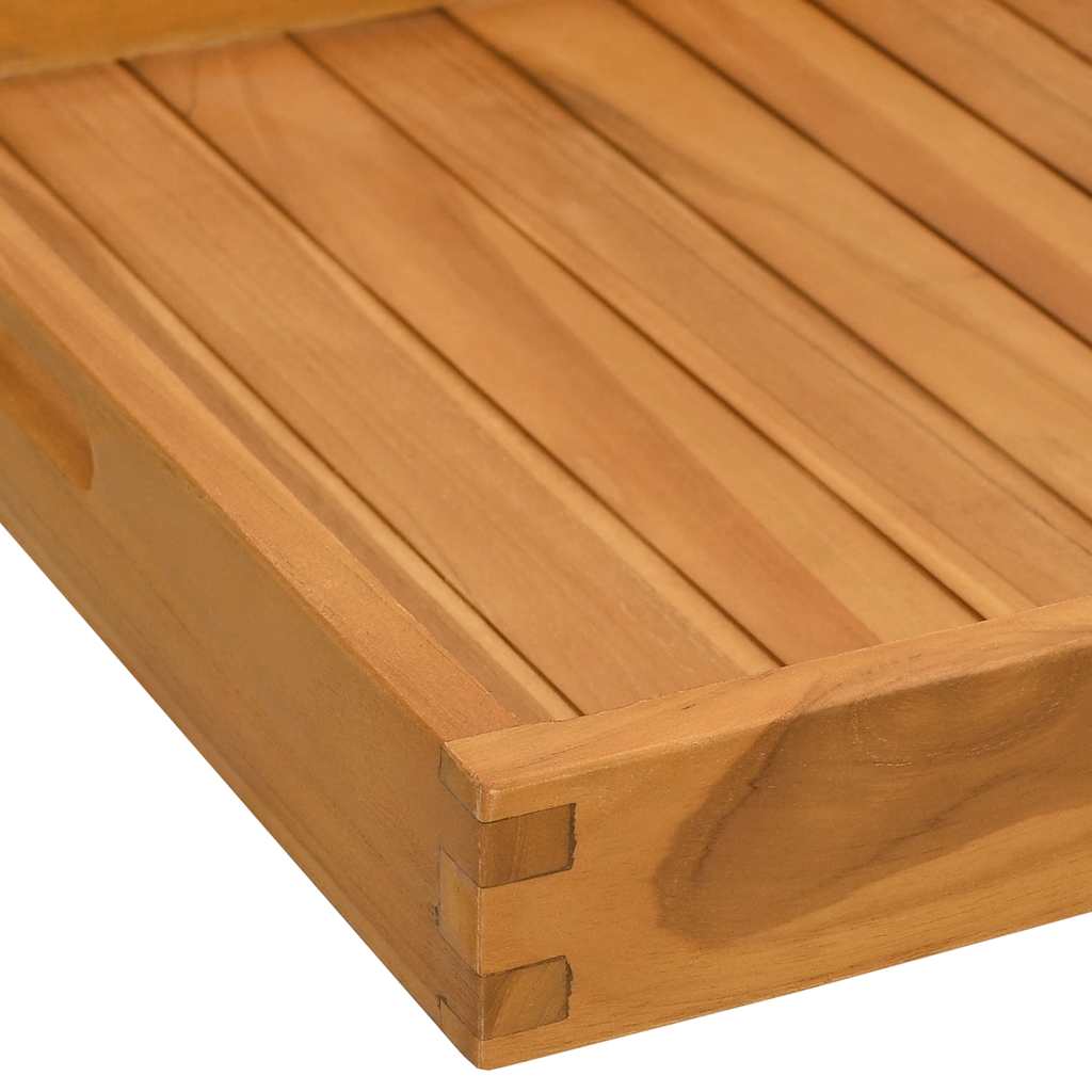Serving Tray 50x50 cm Solid Teak Wood