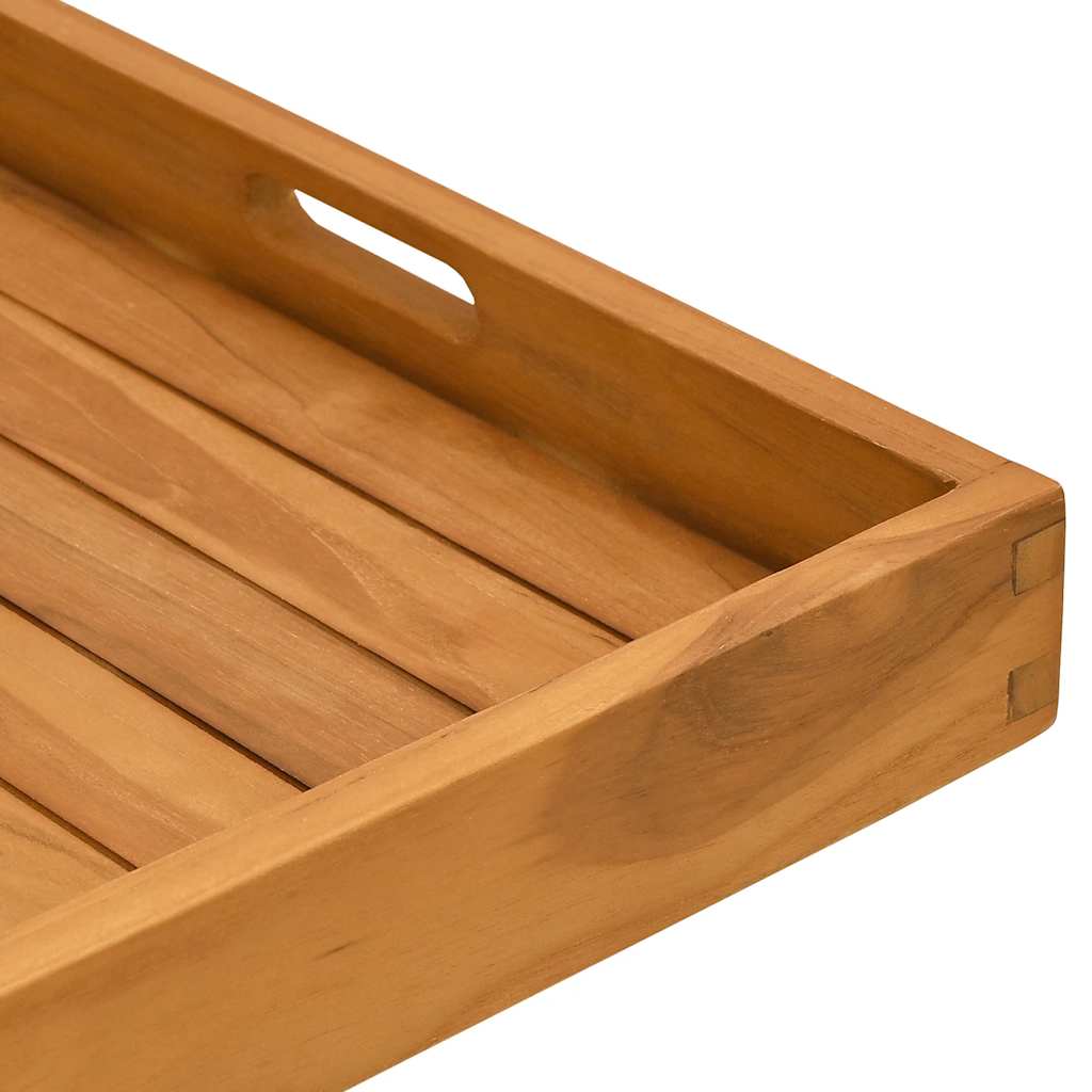Serving Tray 50x50 cm Solid Teak Wood