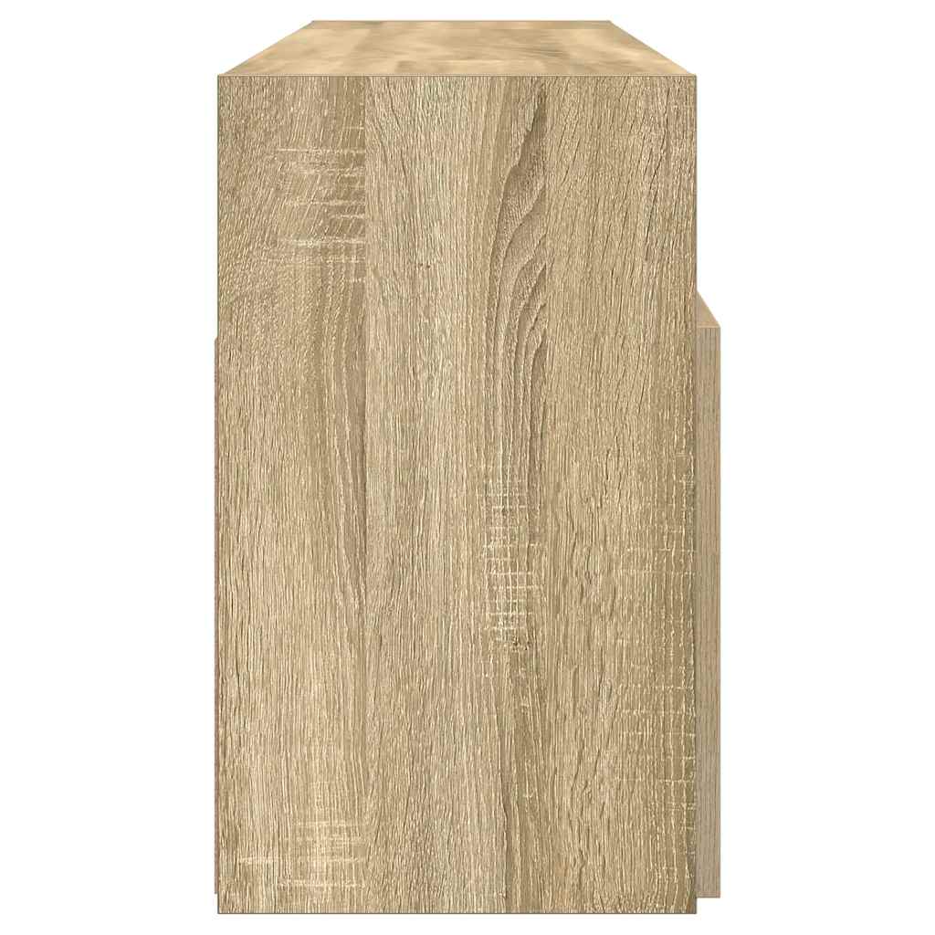 Tv Cabinet | Sonoma Oak | Engineered wood, tempered glass | Medium