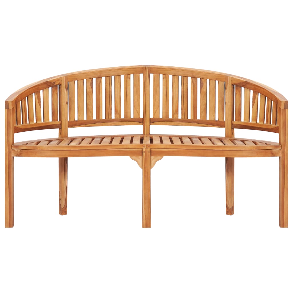 4 Piece Banana Garden Lounge Set Solid Teak Wood