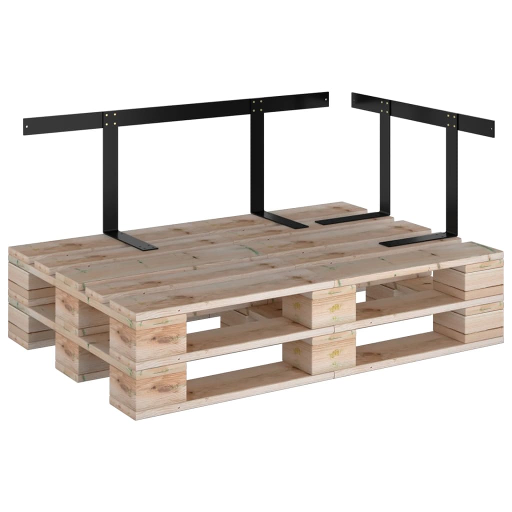 Backrest For Pallet Sofa | Black | Iron | Medium | Durable