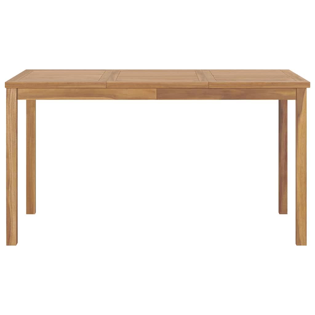 7 Piece Garden Dining Set 140x80 cm Solid Teak Wood
