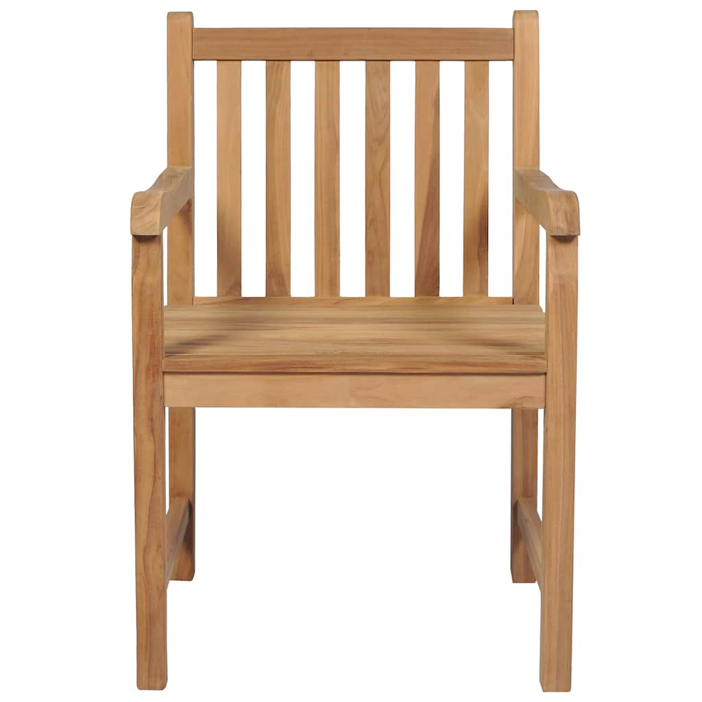 7 Piece Garden Dining Set 140x80 cm Solid Teak Wood