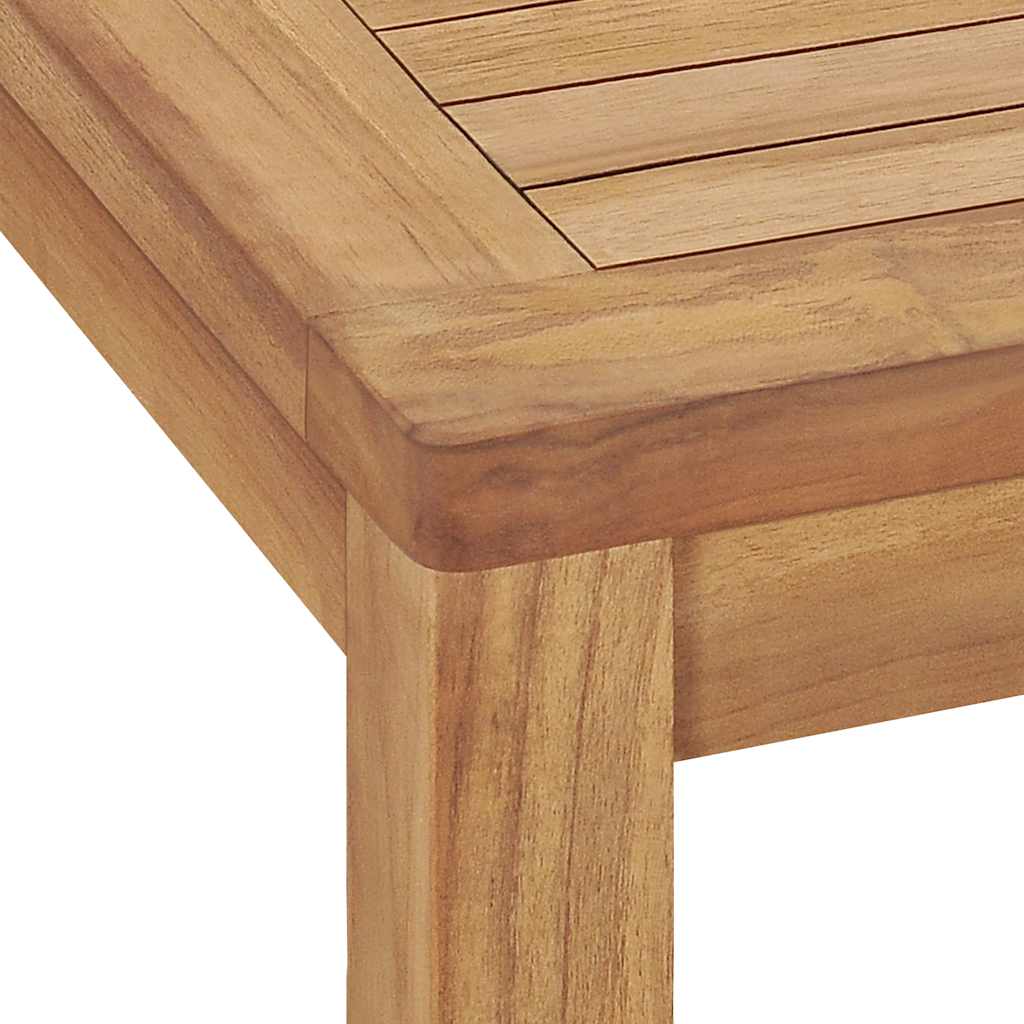 7 Piece Garden Dining Set 140x80 cm Solid Teak Wood