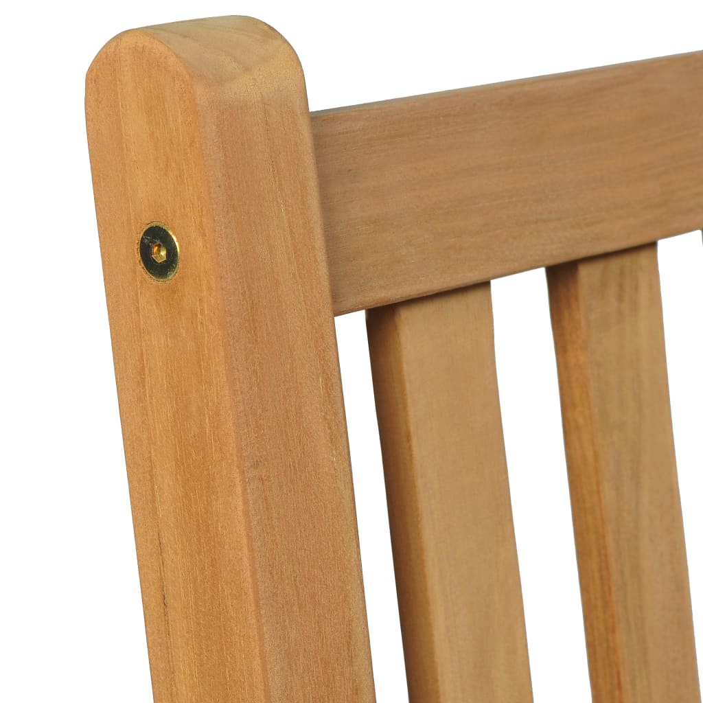 7 Piece Garden Dining Set 160x80 cm Solid Teak Wood