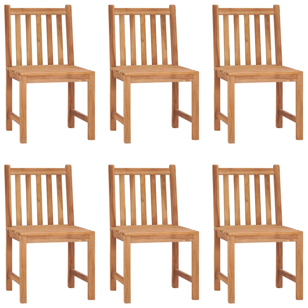 7 Piece Garden Dining Set 180x90 cm Solid Teak Wood