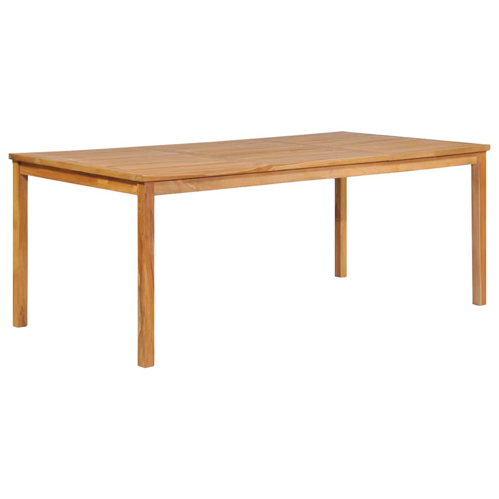 7 Piece Garden Dining Set 200x100 cm Solid Teak Wood