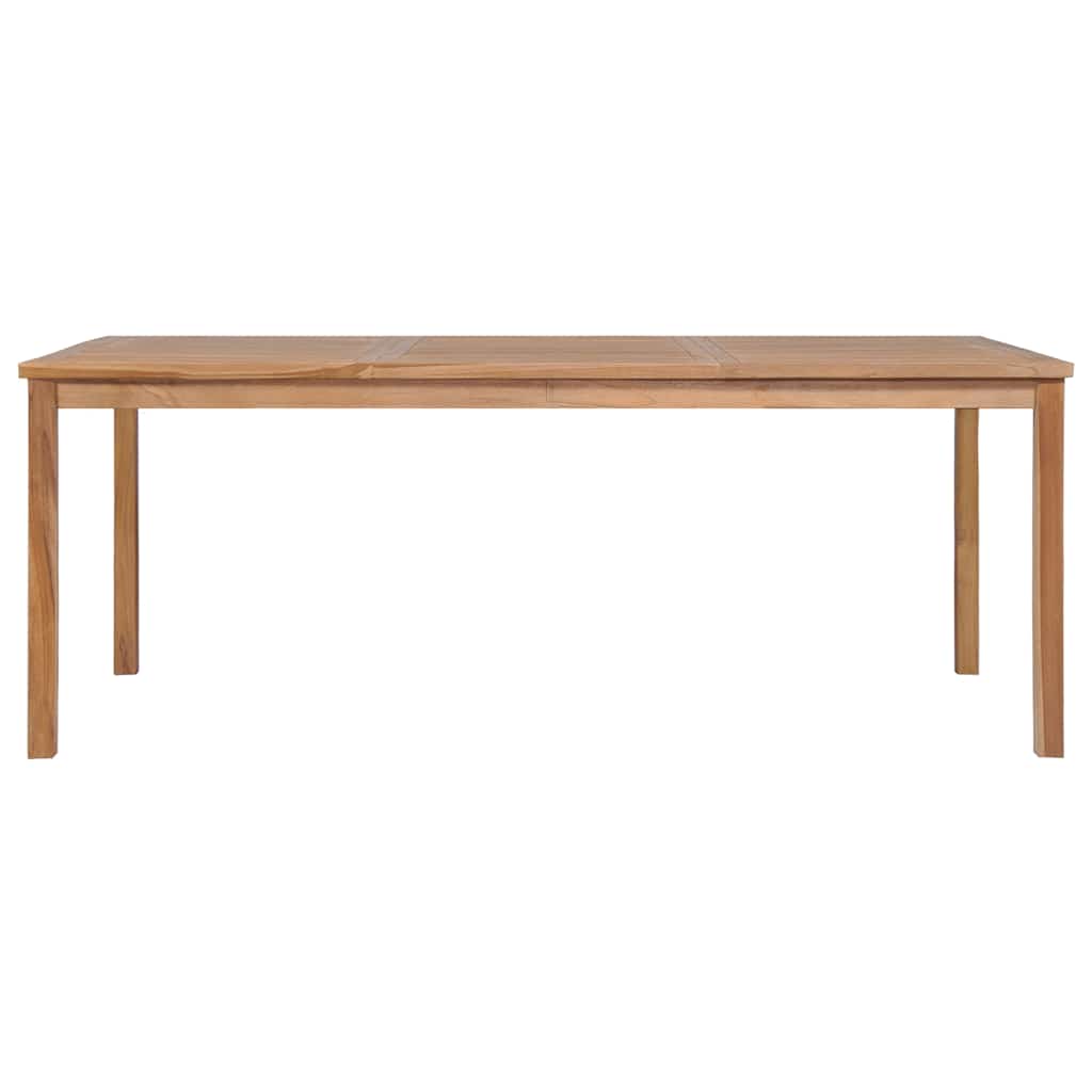 7 Piece Garden Dining Set 200x100 cm Solid Teak Wood