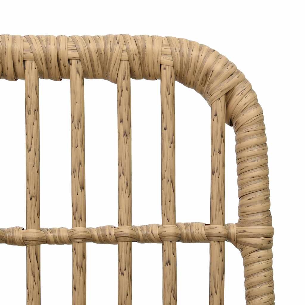 7 Piece Outdoor Dining Set Poly Rattan and Glass