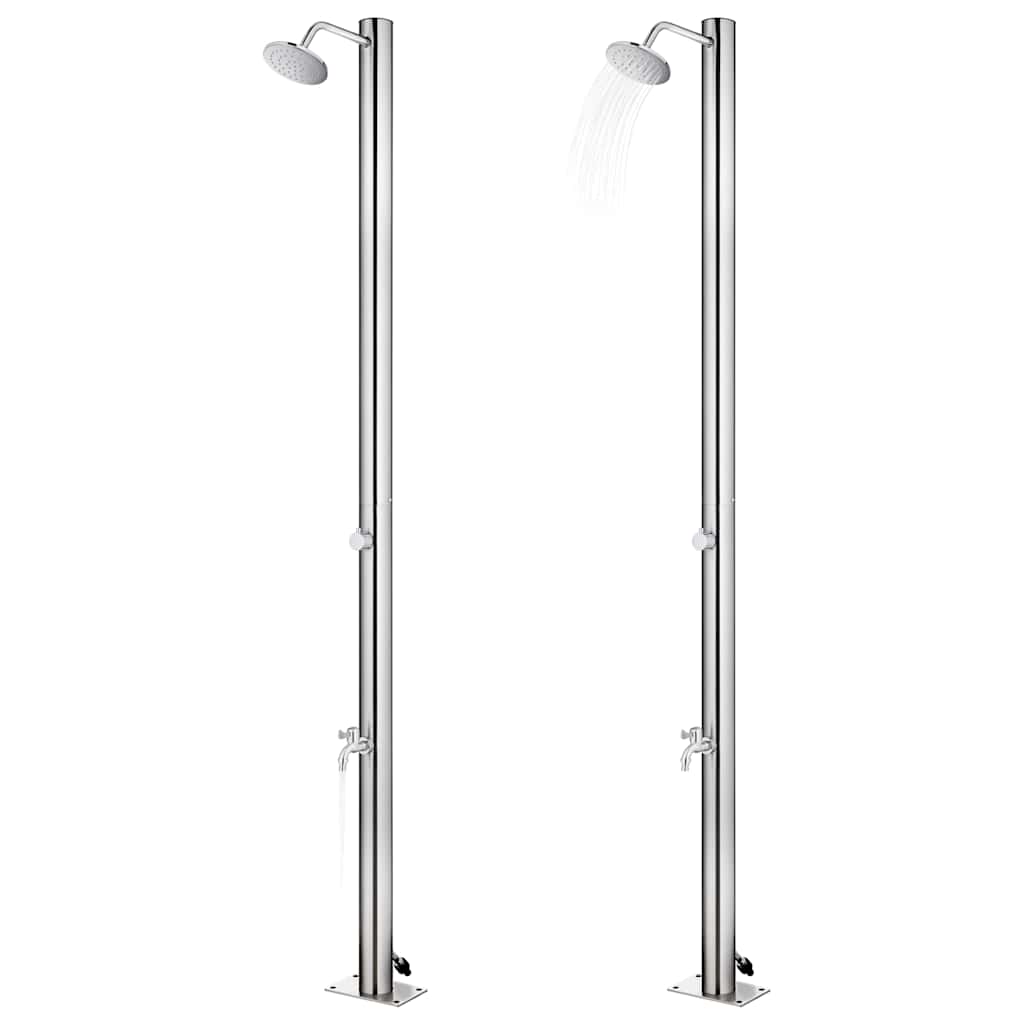 Garden Shower 215 cm Stainless Steel