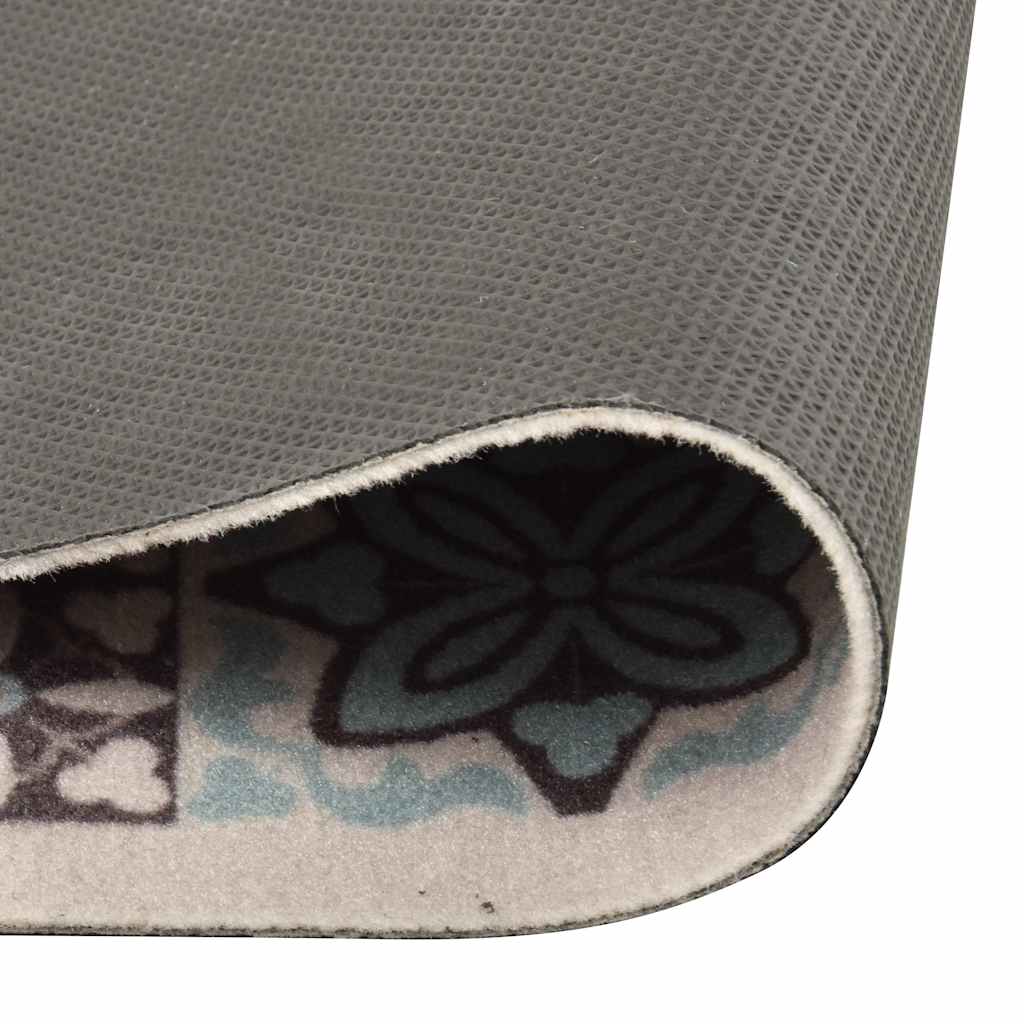 315984 vidaXL Kitchen Carpet Washable Mosaic Colour 60x300 cm
