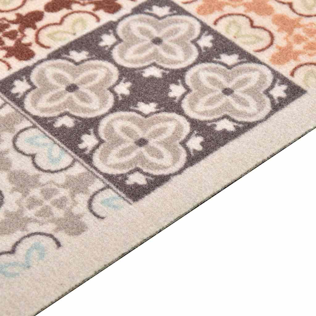 315984 vidaXL Kitchen Carpet Washable Mosaic Colour 60x300 cm