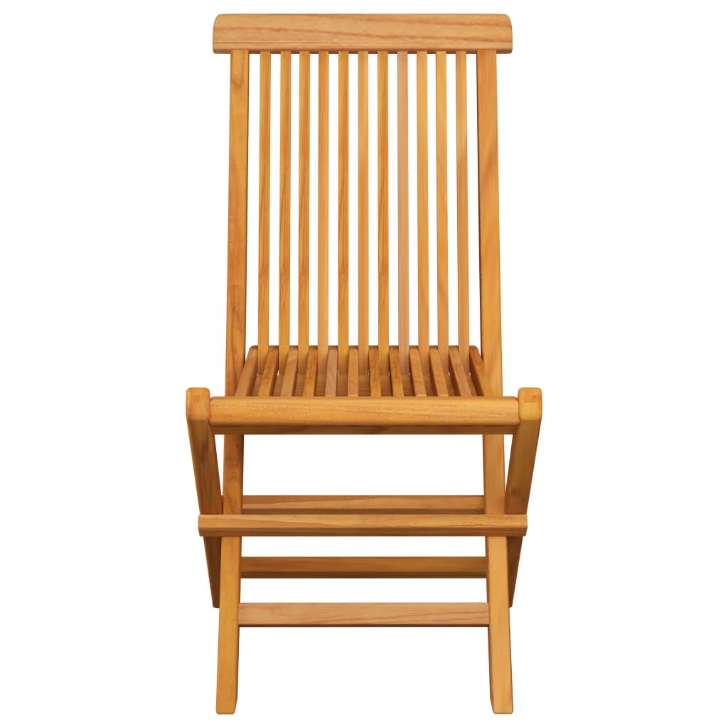 Folding Chairs 6 pcs Solid Teak Wood