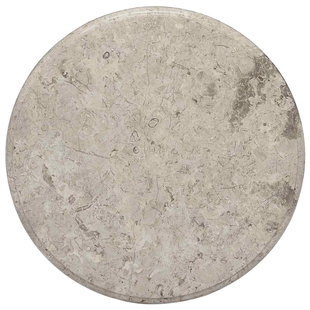 Table Top Grey Ø50x2.5 cm Marble