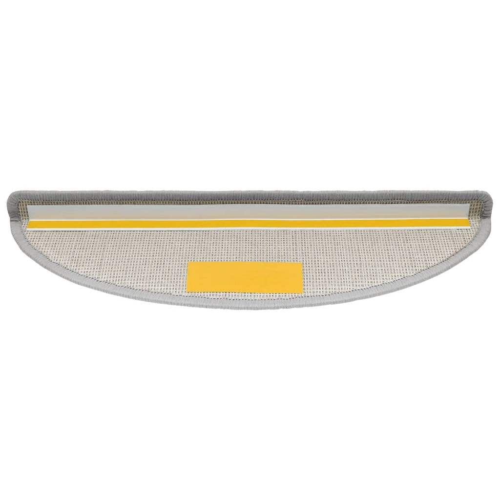 Stair mats 10 pcs 56 x 17 x 3 cm Non-Slip Light Grey