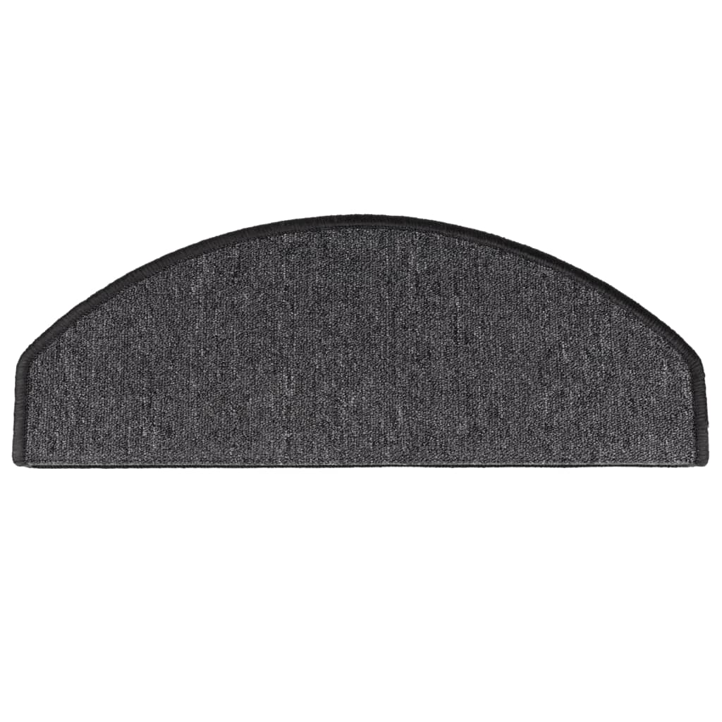Stair mats 10 pcs 65 x 24 x 4 cm Non-Slip Anthracite