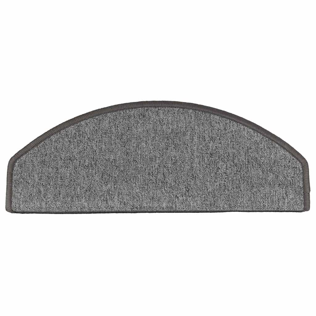 Stair mats 10 pcs 65 x 24 x 4 cm Non-Slip Dark Grey