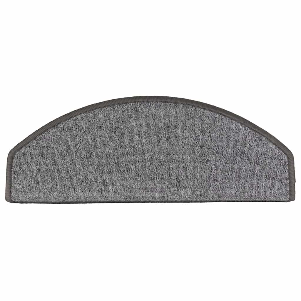 Stair mats 10 pcs 65 x 24 x 4 cm Non-Slip Dark Grey