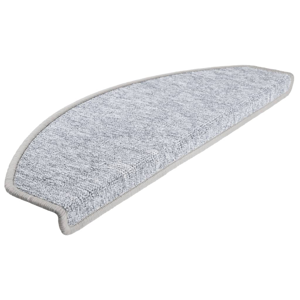 Stair mats 10 pcs 65 x 24 x 4 cm Light Grey