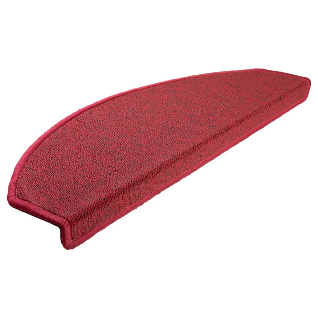 Stair mats 10 pcs 65 x 24 x 4 cm Non-Slip Red