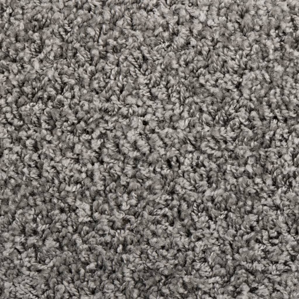 Stair Mats 10 pcs 65x21x4 cm Grey Half Round Large