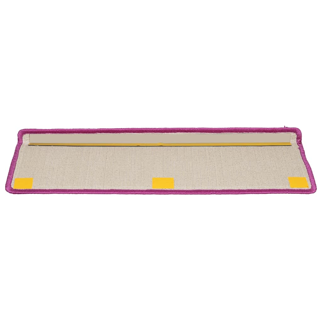 Stair Mats 10 pcs 65x21x4 cm Violet Rectangular Edge
