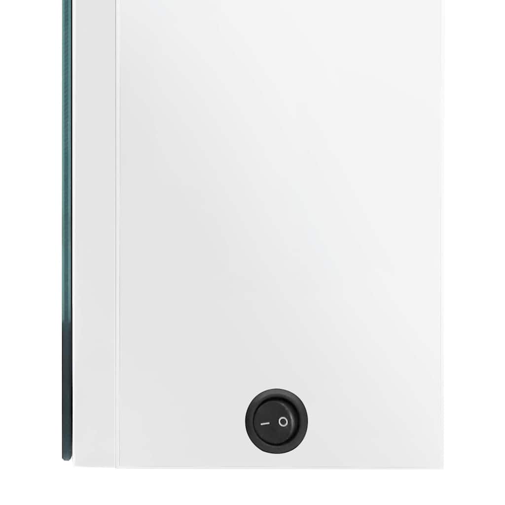 Bathroom Mirror Cabinet Glossy White 80 x 12 x 68 cm