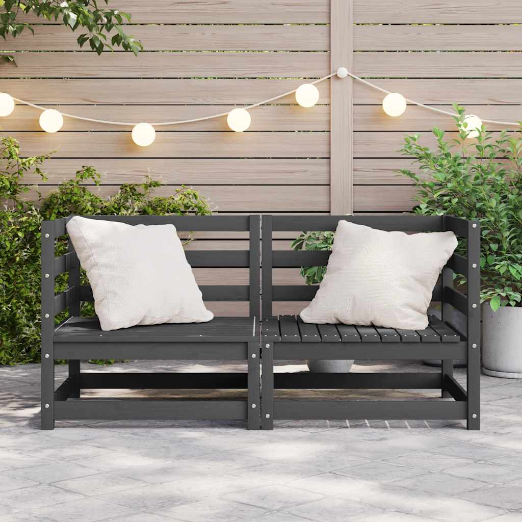 Corner Sofa | Grey | Solid pinewood | Medium |  Modular  | Corner Sofa
