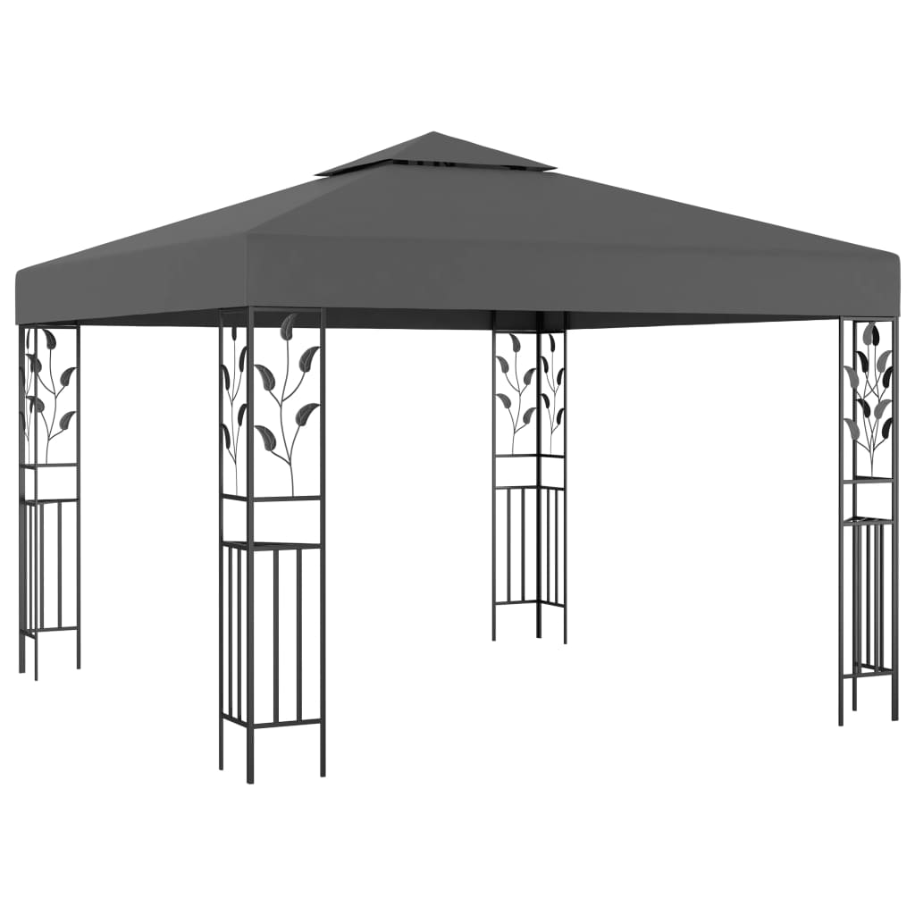Gazebo | Anthracite | Powder-coated steel, Polyester with PA coating