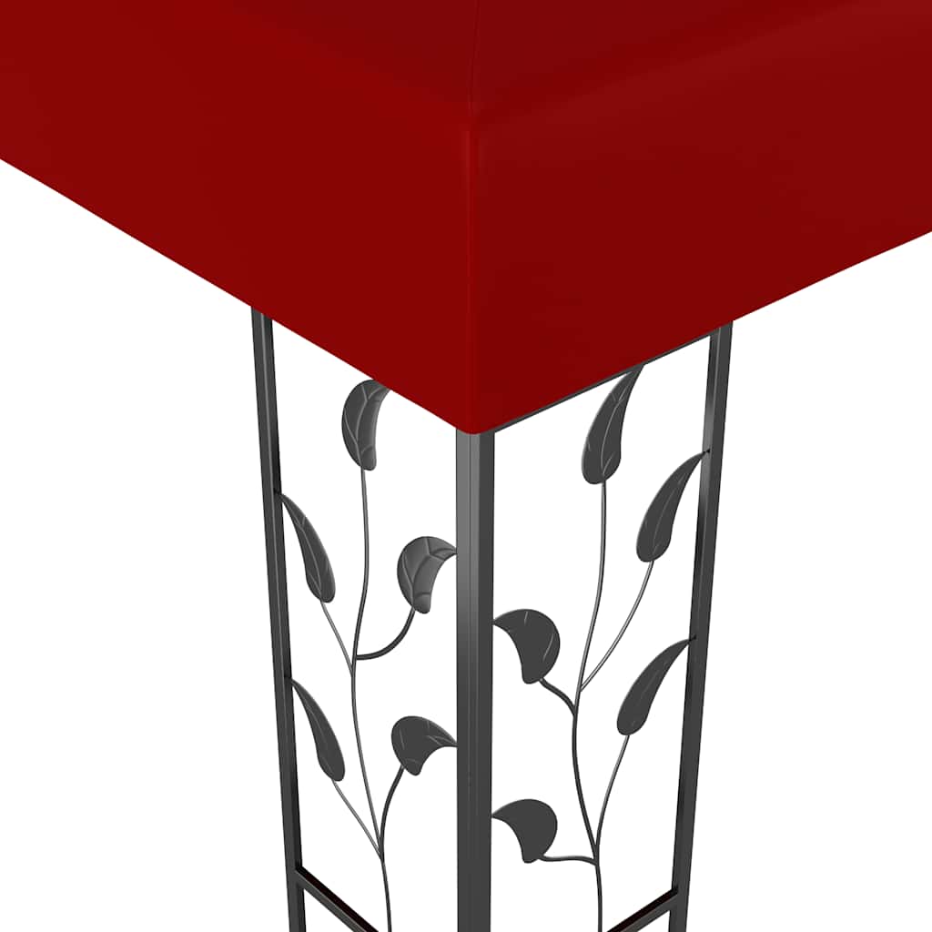 Gazebo | Wine Red | Powder-coated steel, polyester with PA coating