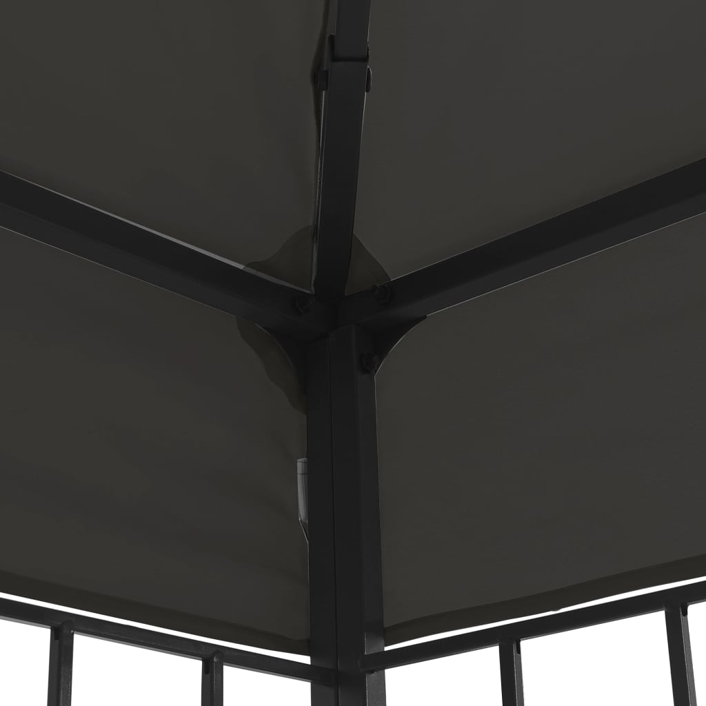 Gazebo | Anthracite and black | Steel frame, Polyester canopy | 3x3 m