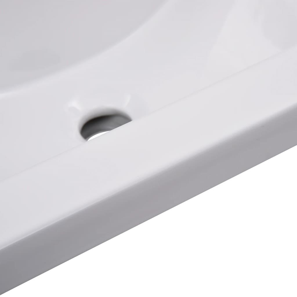 Bathroom Furniture Set White Engineered Wood
