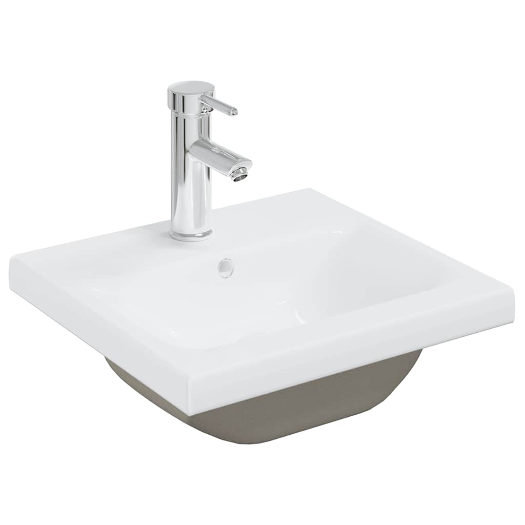 Bathroom Furniture Set White Engineered Wood