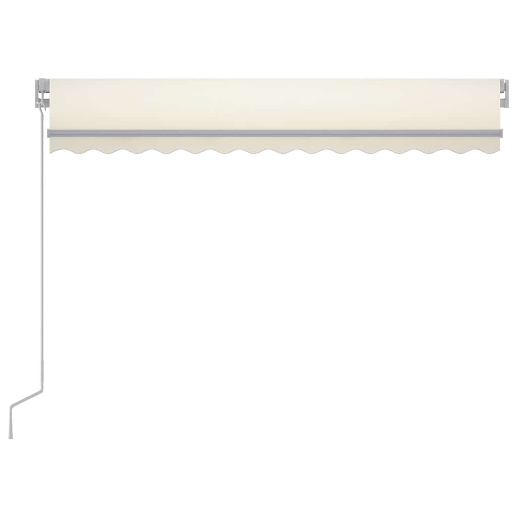 Retractable Awning Cream 300 x 250 cm Fabric and Aluminium