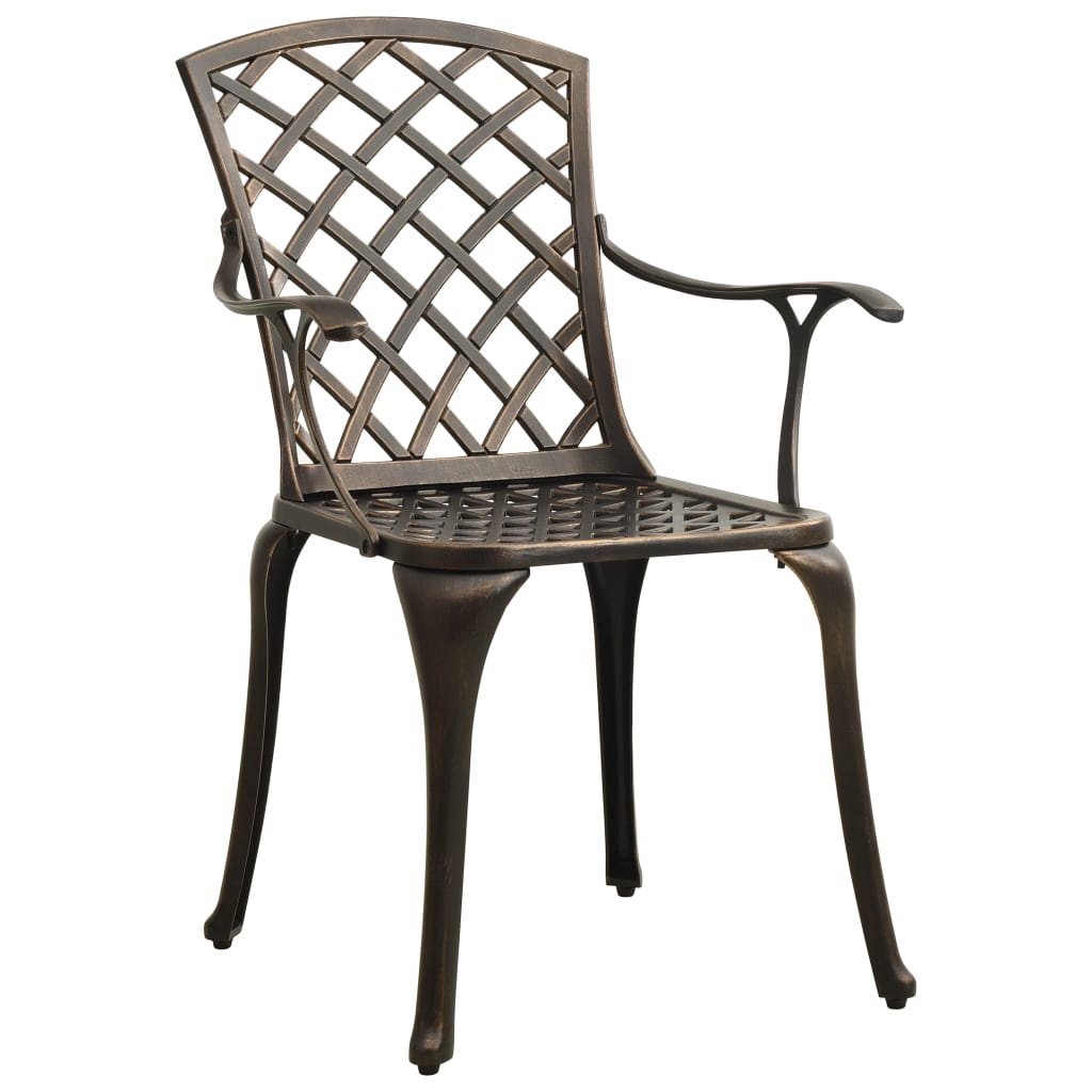 Bistro Set | Bronze | Cast Aluminium | Standard |  Decorative Inlays