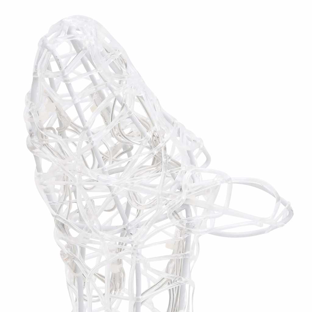 329796 vidaXL Acrylic Reindeer Family Christmas Decoration 300 LED Colourful