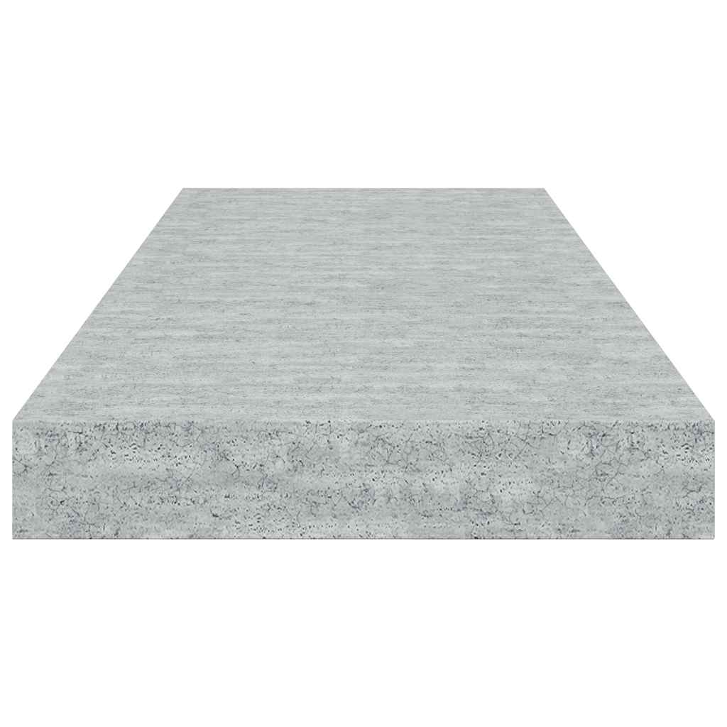 Floating Wall Shelf Concrete Grey 60x23.5x3.8 cm MDF