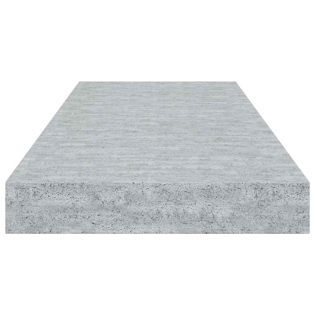 326597 vidaXL Floating Wall Shelf Concrete Grey 60x23,5x3,8 cm MDF